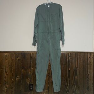 Army green jumpsuit